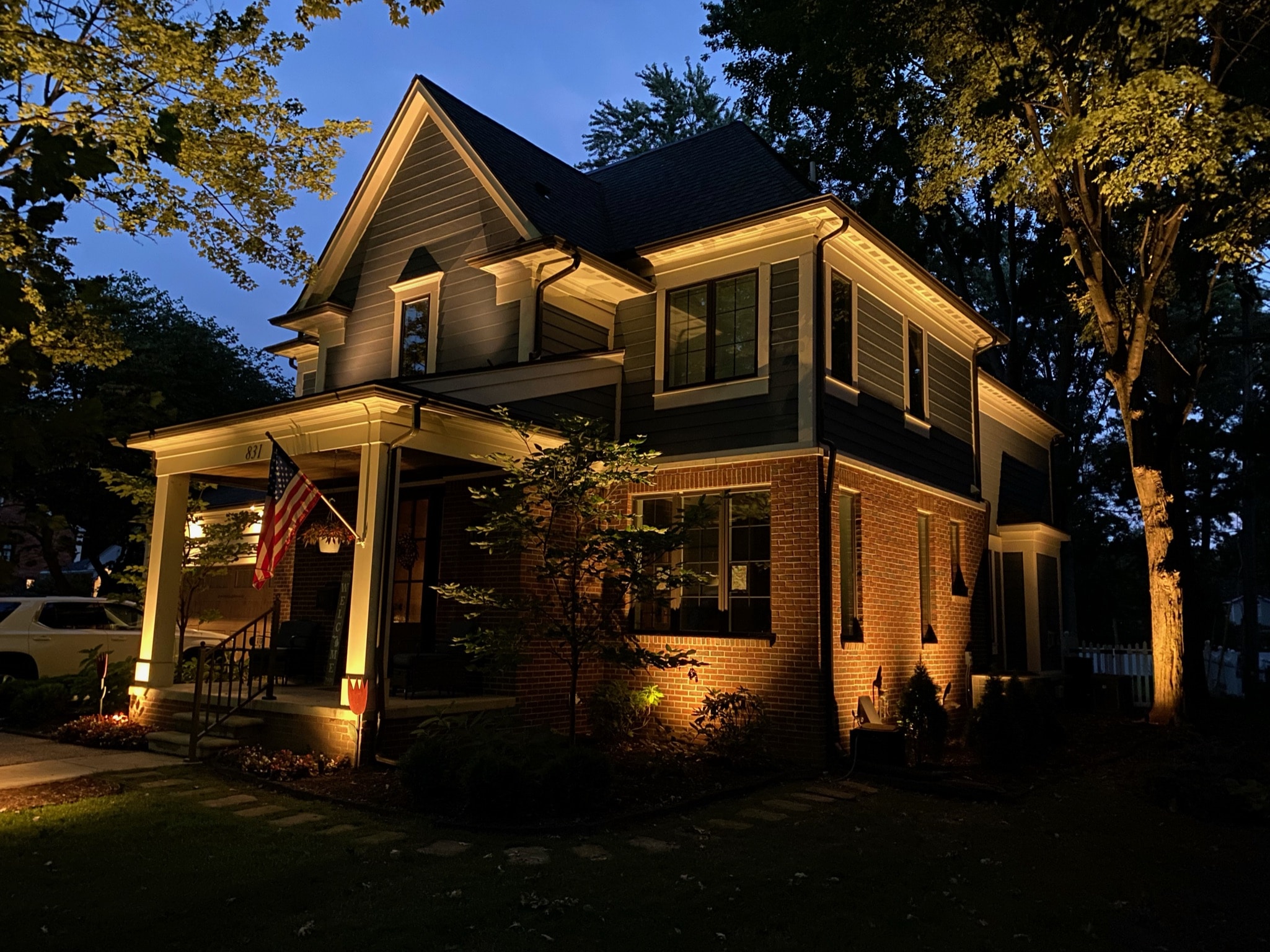 Lighting the front
