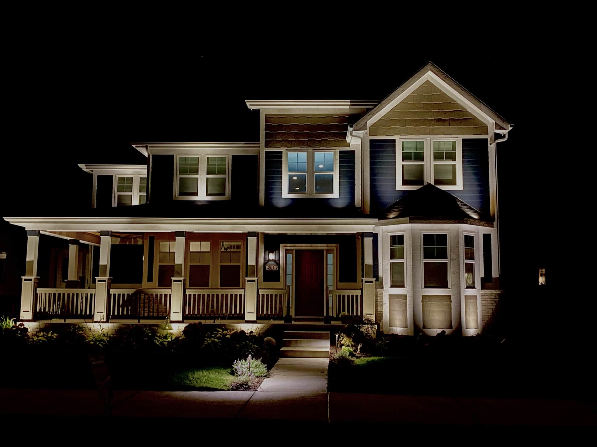 Front Lights showcasing home